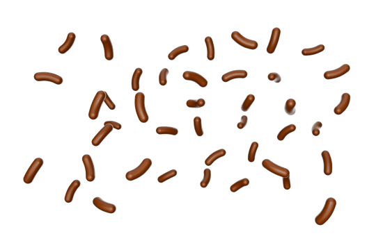 Chocolate sprinkle falling 3d illustration png