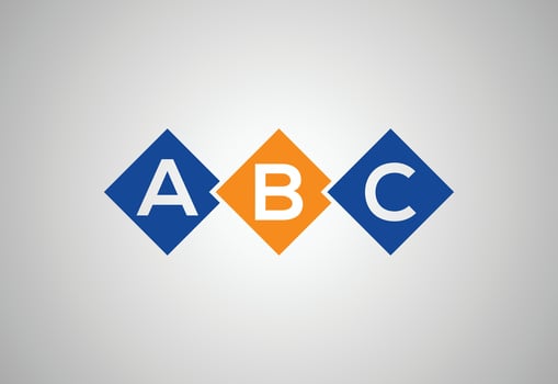 Creative Initial ABC letter logo design, Vector design template