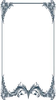 Floral Simple Frame Border PNG Transparent Background