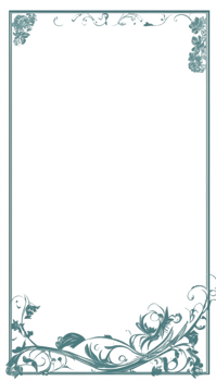 Floral Simple Frame Border PNG Transparent Background
