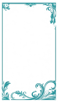 Floral Simple Frame Border PNG Transparent Background