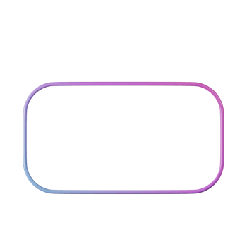 Rectangle shape, red blue gradient 3d rendering. png