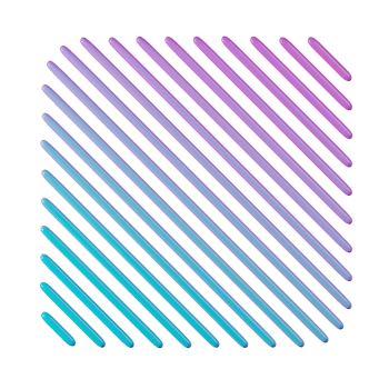 Square shape, red blue gradient 3d rendering. png