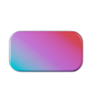 Rectangle shape, red blue gradient 3d rendering. png
