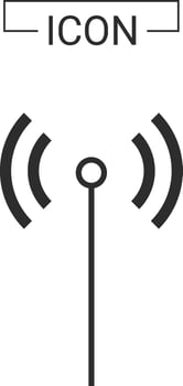 wireless icon signal connection vector