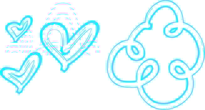 playful abstract drawing vector