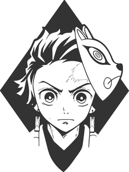 demon slayer background cartoon vector