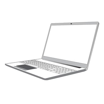 Laptop computer vector