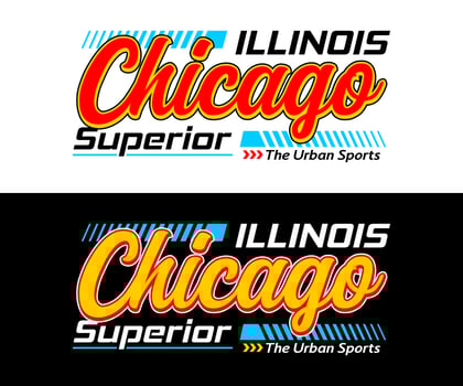 Chicago city vintage sport, for print on t shirts etc. vector