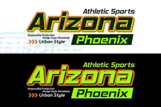 Arizona urban sports design, for print on t shirts etc. vector