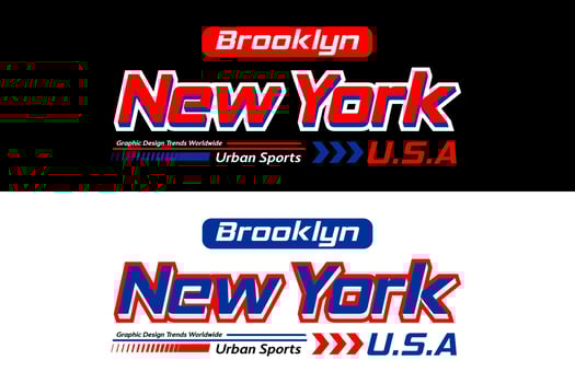 New York urban sports design, for print on t shirts etc. vector