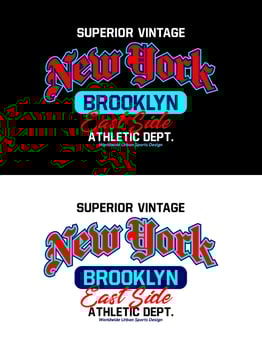 New York vintage college varsity design, for print on t shirts etc. vector