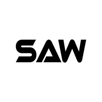 SAW Logo Design, Inspiration for a Unique Identity. Modern Elegance and Creative Design. Watermark Your Success with the Striking this Logo. vector