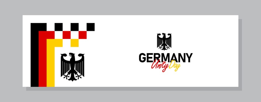 germany happy germany independence day horizontal banner design vector illustration