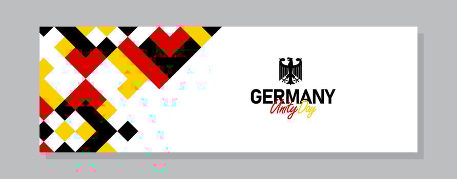 germany happy germany independence day horizontal banner design vector illustration