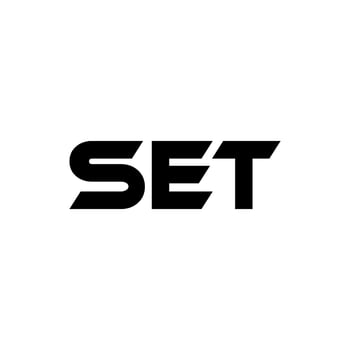SET Letter Logo Design, Inspiration for a Unique Identity. Modern Elegance and Creative Design. Watermark Your Success with the Striking this Logo. vector
