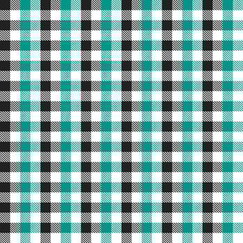Green and black plaid pattern with oblique line inside background. plaid pattern background. plaid background. Seamless pattern. for backdrop, decoration, gift wrapping, gingham tablecloth, blanket. vector