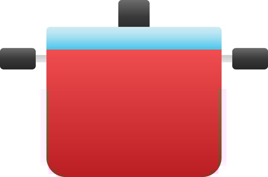 Cooking pots Vector Icon Design