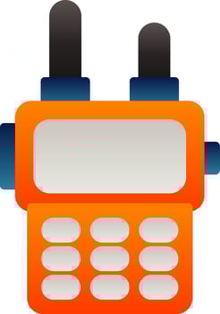 Walkie talkie Vector Icon Design