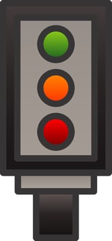 Traffic light Vector Icon Design