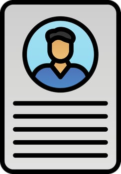 Profile Vector Icon Design