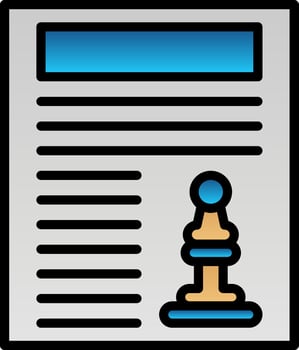 Content strategy Vector Icon Design