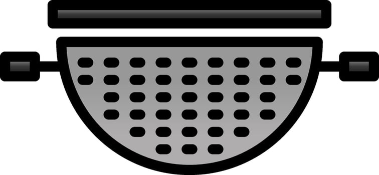 Strainer Vector Icon Design