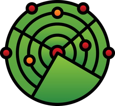 Radar Vector Icon Design