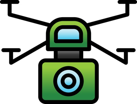Drone Vector Icon Design