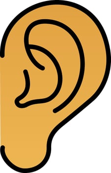 Ear Vector Icon Design