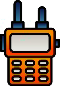 Walkie talkie Vector Icon Design