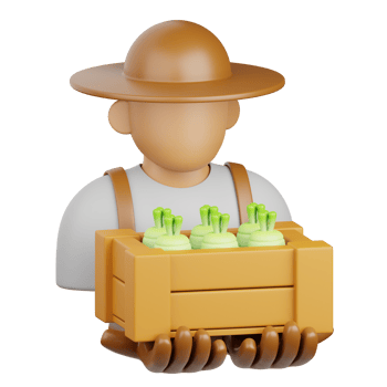 3d rendering harvest isolated useful for agriculture, technology, smart farm and innovation design png