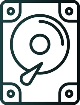 Hard disk drive Vector Icon Design
