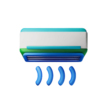 Air Conditioner Home AI Generative png