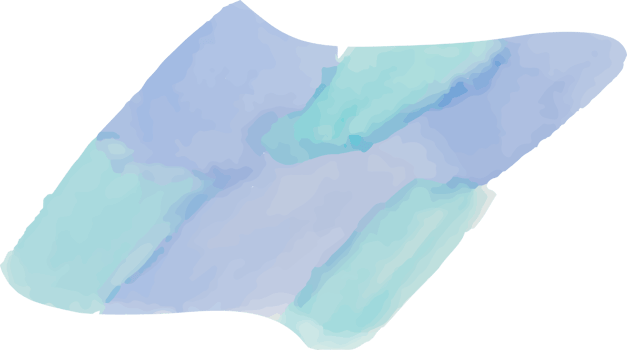 Blue abstract Shape watercolor png