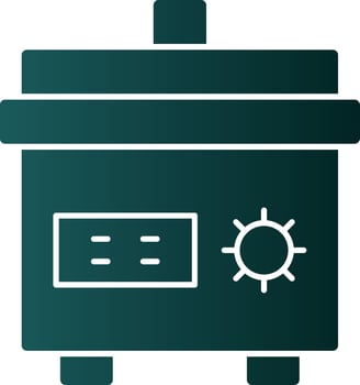 Slow cooker Vector Icon Design