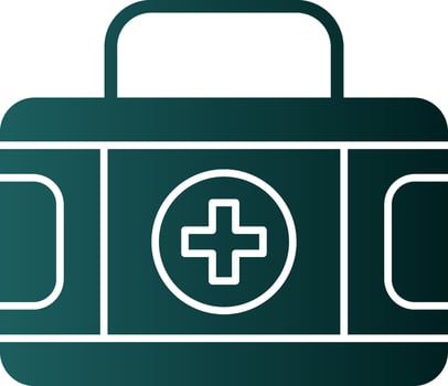 First aid kit Vector Icon Design