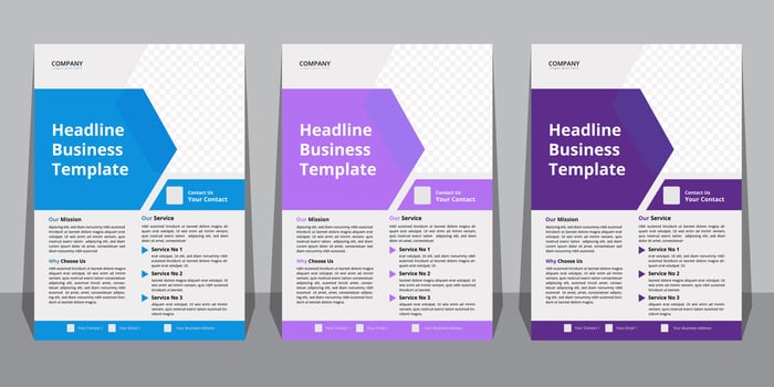 Business Flyer Template with Mockup Pro Vector