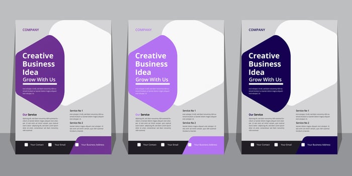 Business Flyer Template with Mockup Free Vector