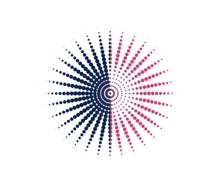 dot cmyk black gradient symbol logotype circular shape spiral halftone circle round abstract circle vector