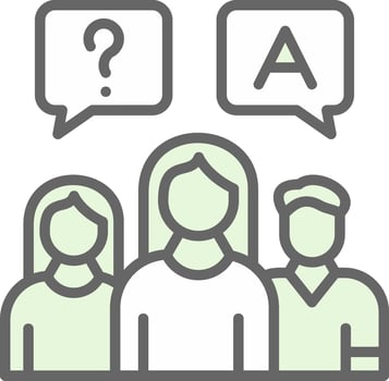 Asking Vector Icon Design