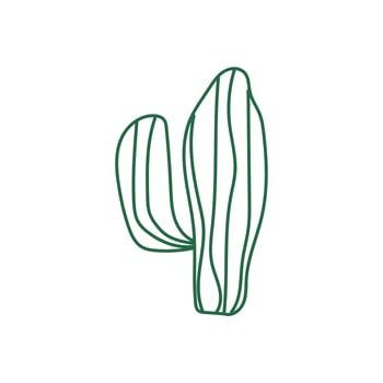 Cactus Line Vector Element , Cactus Illustration Icon , Cactus Icon , Plant Cactus Line