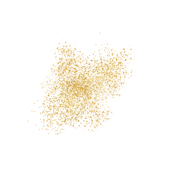 Golden glitter frame png