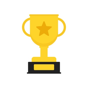 Award Trophy Illustration Winner Vector , Champion Vector Element