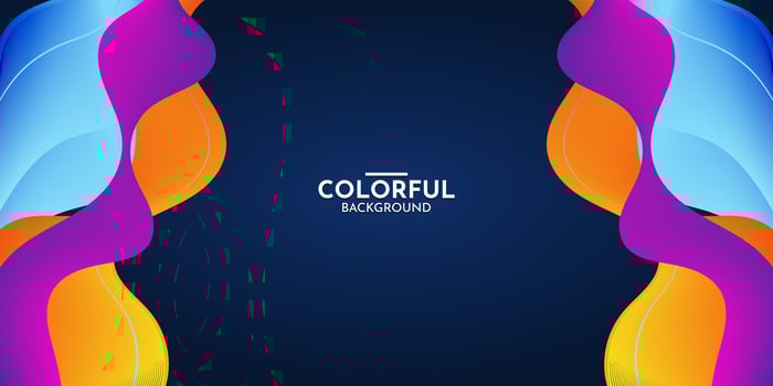 Colorful flowing wave background with modern abstract shapes. Very suitable for poster, banner, cover, advertisement, wallpaper, etc. vector