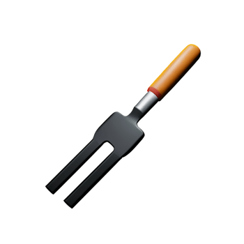 fork 3d rendering icon illustration png