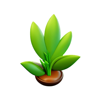 herbs 3d rendering icon illustration png