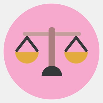 Icon scale. Indonesian general election elements. Icons in color mate style. Good for prints, posters, infographics, etc. vector