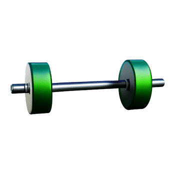dumbbell  3d rendering icon illustration png