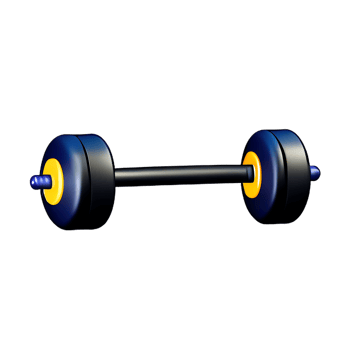 dumbbell  3d rendering icon illustration png